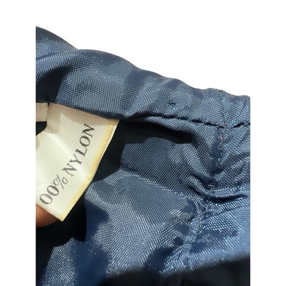 Vtg Shayne Blue Grey Red Suede Smock Hippie Boho Tie Sides Sz 7/8 - Picture 12 of 12